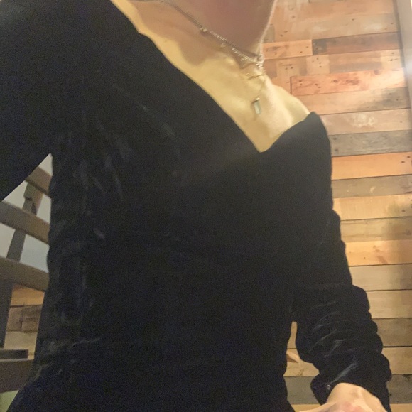 Vintage Black Velvet Dress - Picture 15 of 15